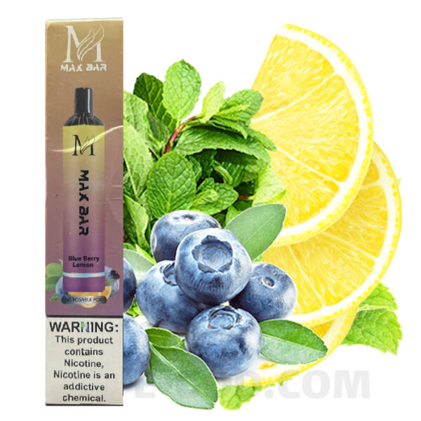 پاد یکبار مصرف لیمو بلوبری مکس بار - Max Bar Blueberry Lemon